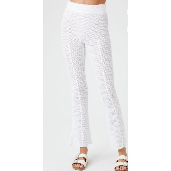 FOREVER 21 ~Crochet Flare Pants (NWT) - Picture 4 of 9